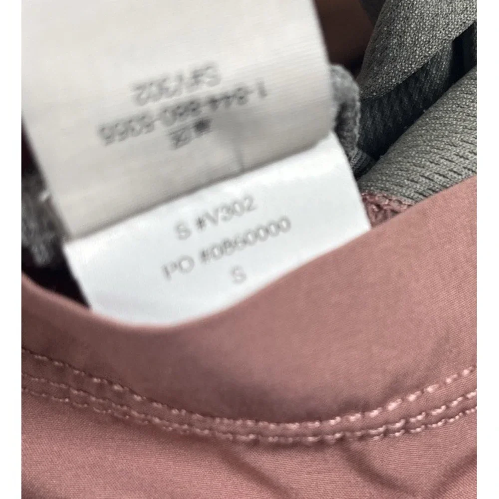 Vuori Mens Kore Short Size Small Mauve Clay Pink Lined Hybrid Workout 7 V302